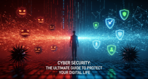 Cyber Security The Ultimate Guide to Protect Your Digital Life cyber security protection concept with shield and lock